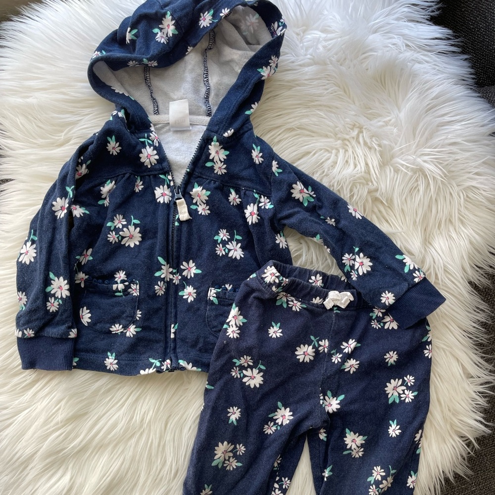 Baby Floral sweat suit